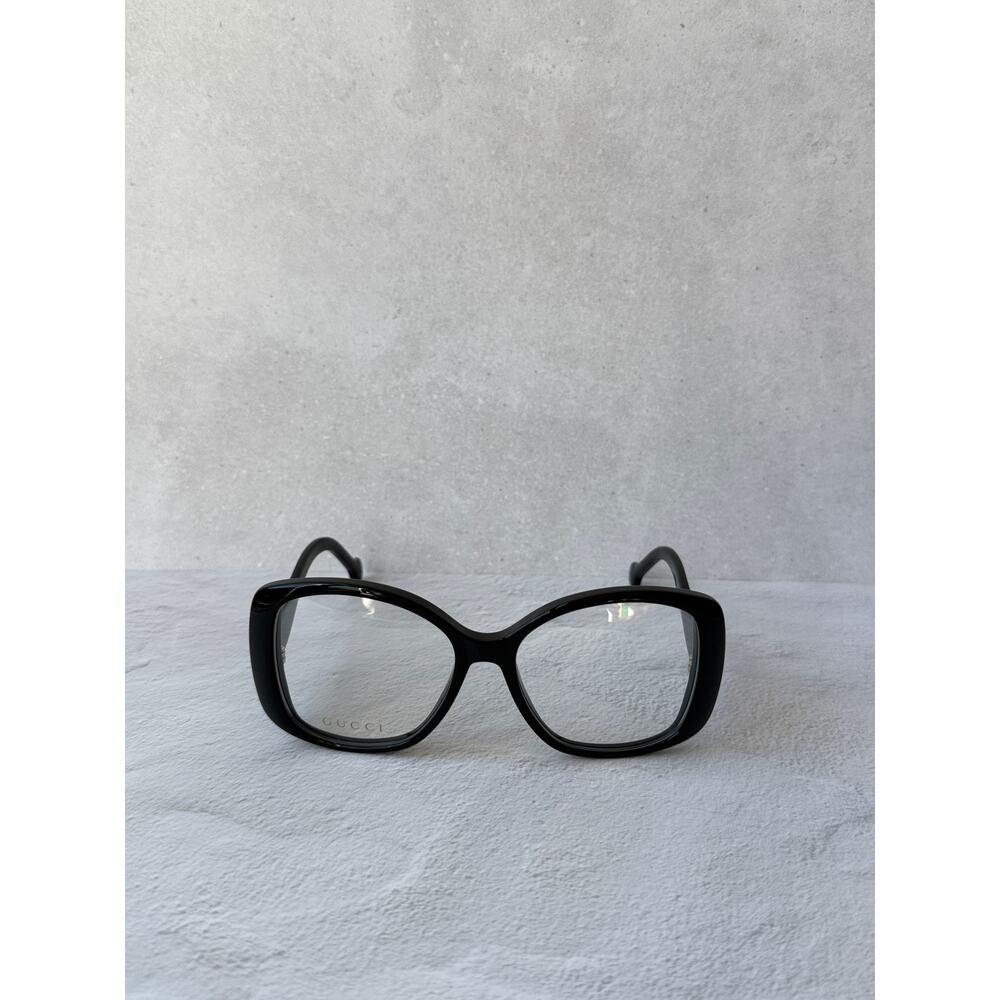 NEW Gucci GG1236O Black Square Eyeglasses Frames - Picture 5 of 7